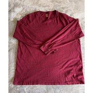 Polo Ralph Lauren Long Sleeve T-Shirt Mens XL Red Pony Logo Tee